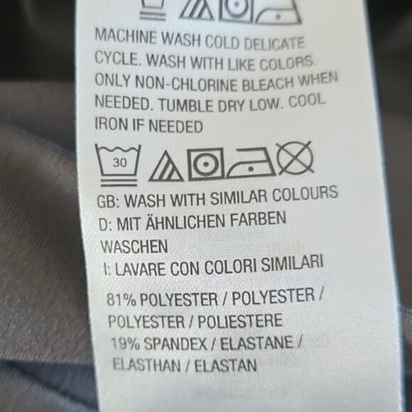 NWOT Isaac Mizrahi Live! Women Gray Slim Fit Legging Pants Size Large Regular - Picture 5 of 6